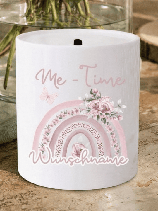 Keramikspardose Me-Time personalisiert - achtsame Geschenke für Frauen bei Alles auf Anfang in Bedburg, NRW