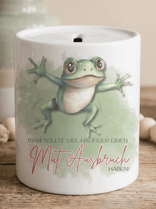 MUT - AUSBRUCH Spardose - Alles auf Anfang - personalisierte Geschenke für Frauen