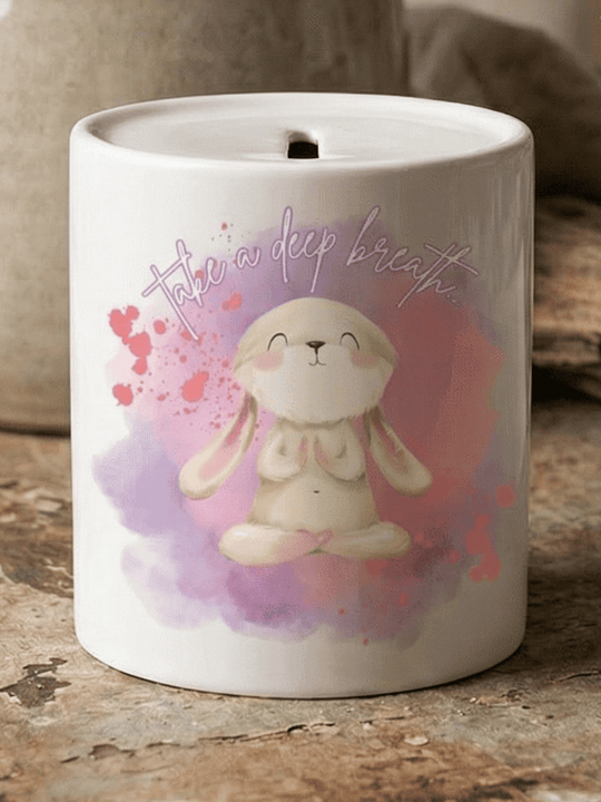 Keramikspardose Take a deep breath personalisierbar - achtsame Geschenke für Frauen bei Alles auf Anfang in Bedburg, NRW