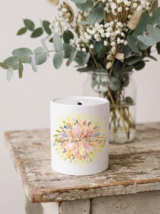 Keramikspardose Träume bunt - achtsame Geschenke für Frauen bei Alles auf Anfang in Bedburg, NRW