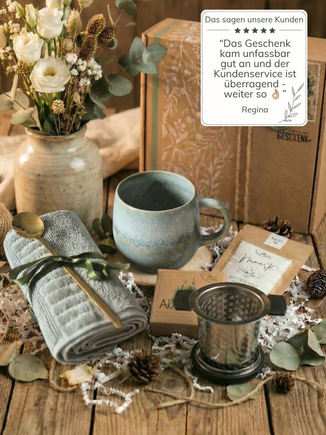 Kunden Feedback Geschenkbox kleine Pause