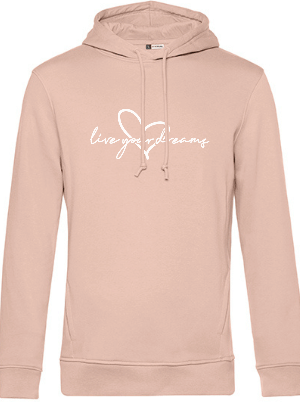 LIVE YOUR DREAMS Unisex Hoodie slimfit soft rose