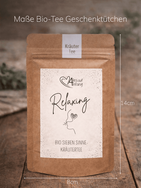 Größen Tee-Geschenktütchen,  achtsame Geschenke für Frauen bei Alles auf Anfang in Bedburg, NRW