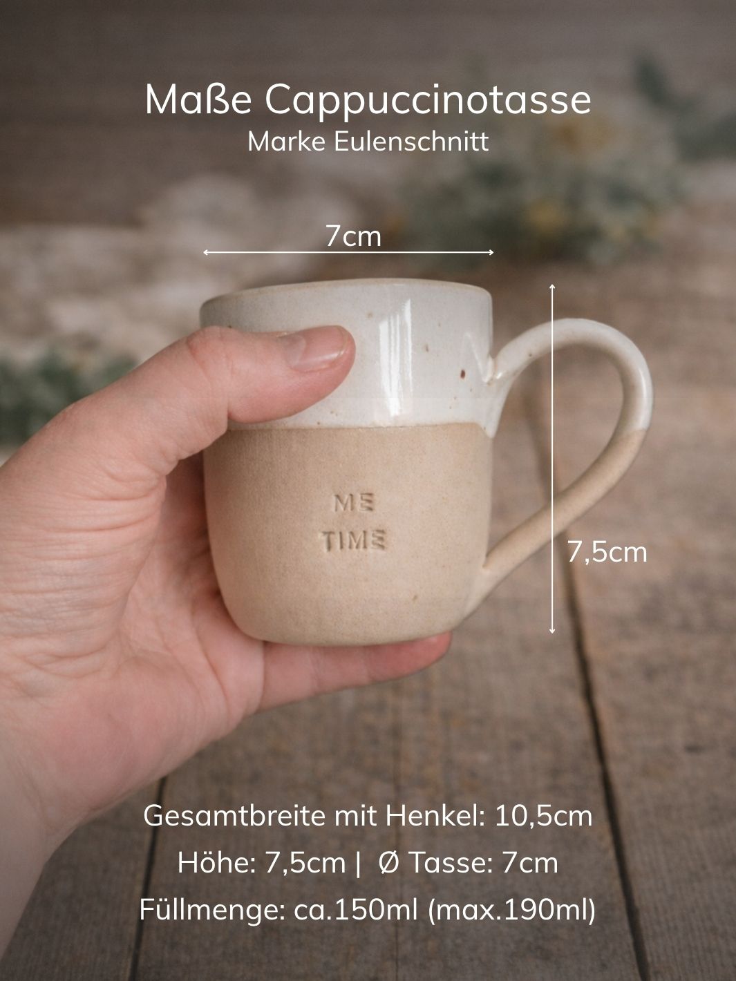 Eulenschnitt Cappuccinotasse Maße - achtsame Geschenke für Frauen bei Alles auf Anfang aus Bedburg NRW
