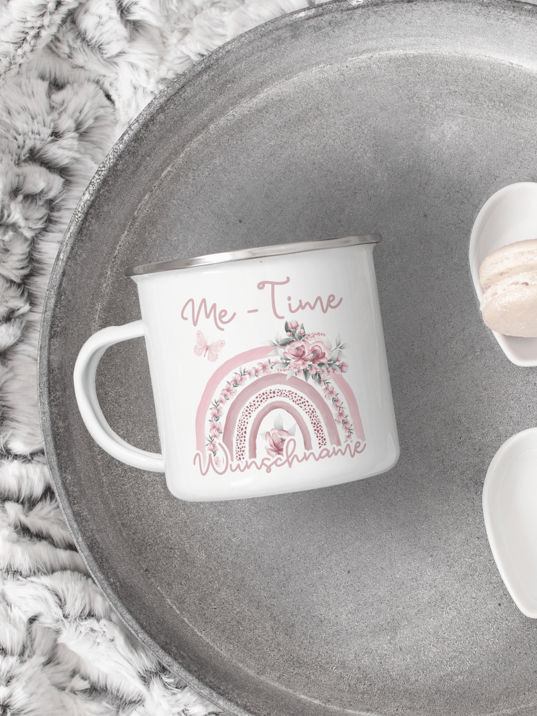 Me Time Emaillebecher personalisiert - Alles auf Anfang - Geschenke für Frauen