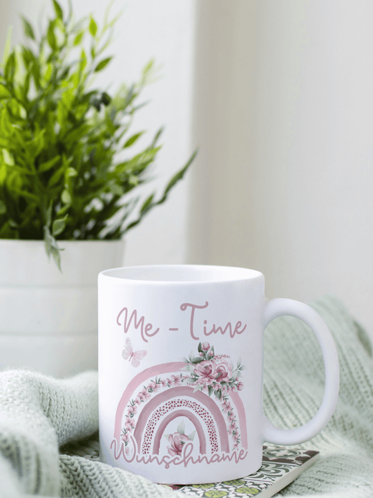 Me Time - Personalisierbare Keramiktassen, handgefertigt in Deutschland, individuelles Geschenk für Freundin