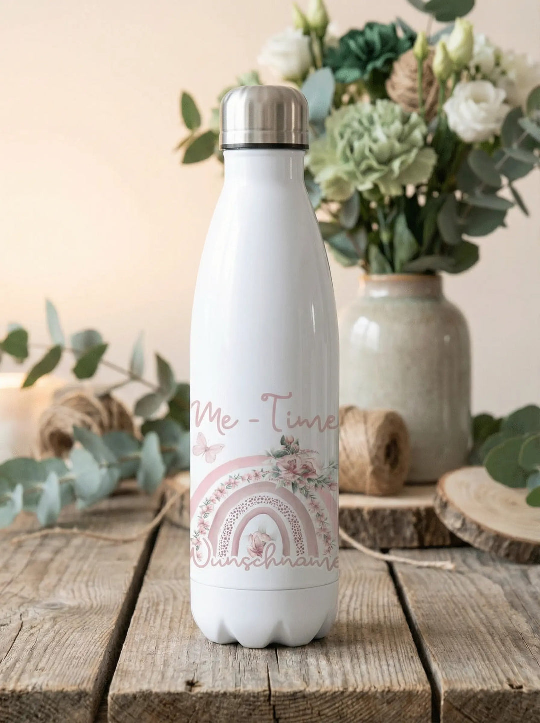 Me Time Trinkflasche personalisierbar - achtsame Geschenke für Frauen bei Alles auf Anfang in Bedburg, NRW