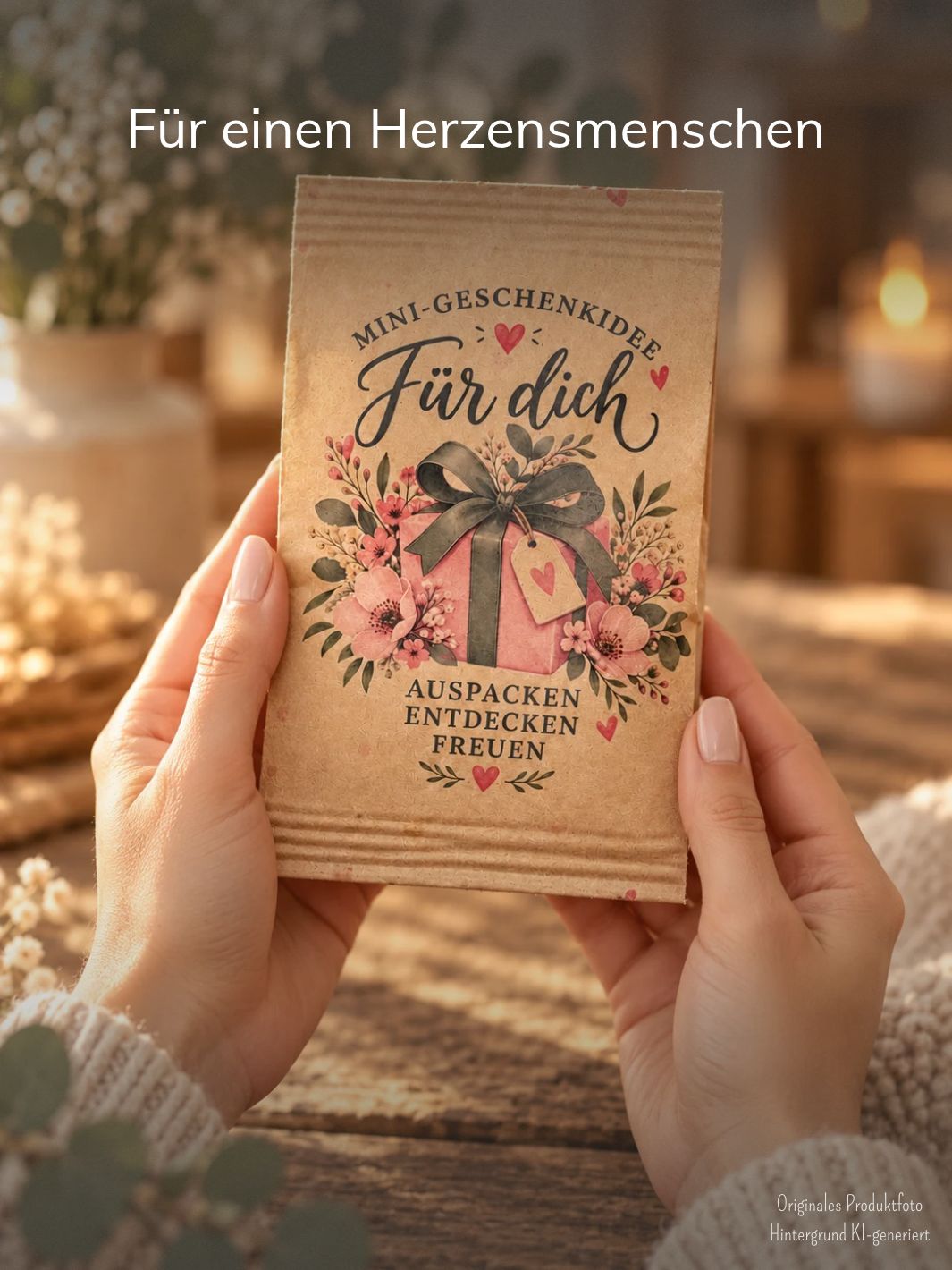 FÜR DICH Mini-Wundertüte in Braun - achtsame Geschenke für Frauen bei Alles auf Anfang