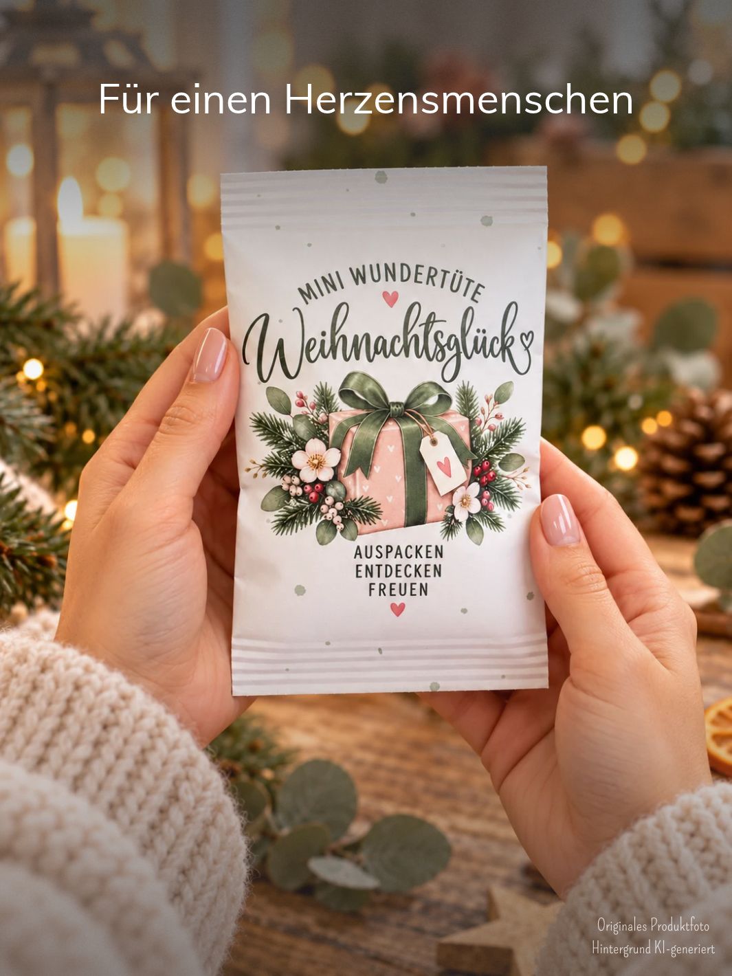 WEIHNACHTSGLÜCK Mini-Wundertüte in Weiß - achtsame Geschenke für Frauen bei Alles auf Anfang