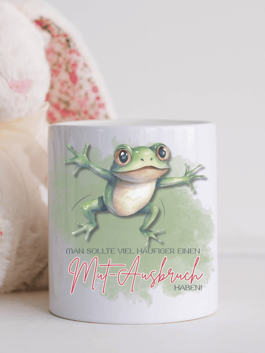 Man sollte viel häufiger einen Mut-Ausbruch haben - Keramikspardose - Alles auf Anfang - Geschenke für Frauen