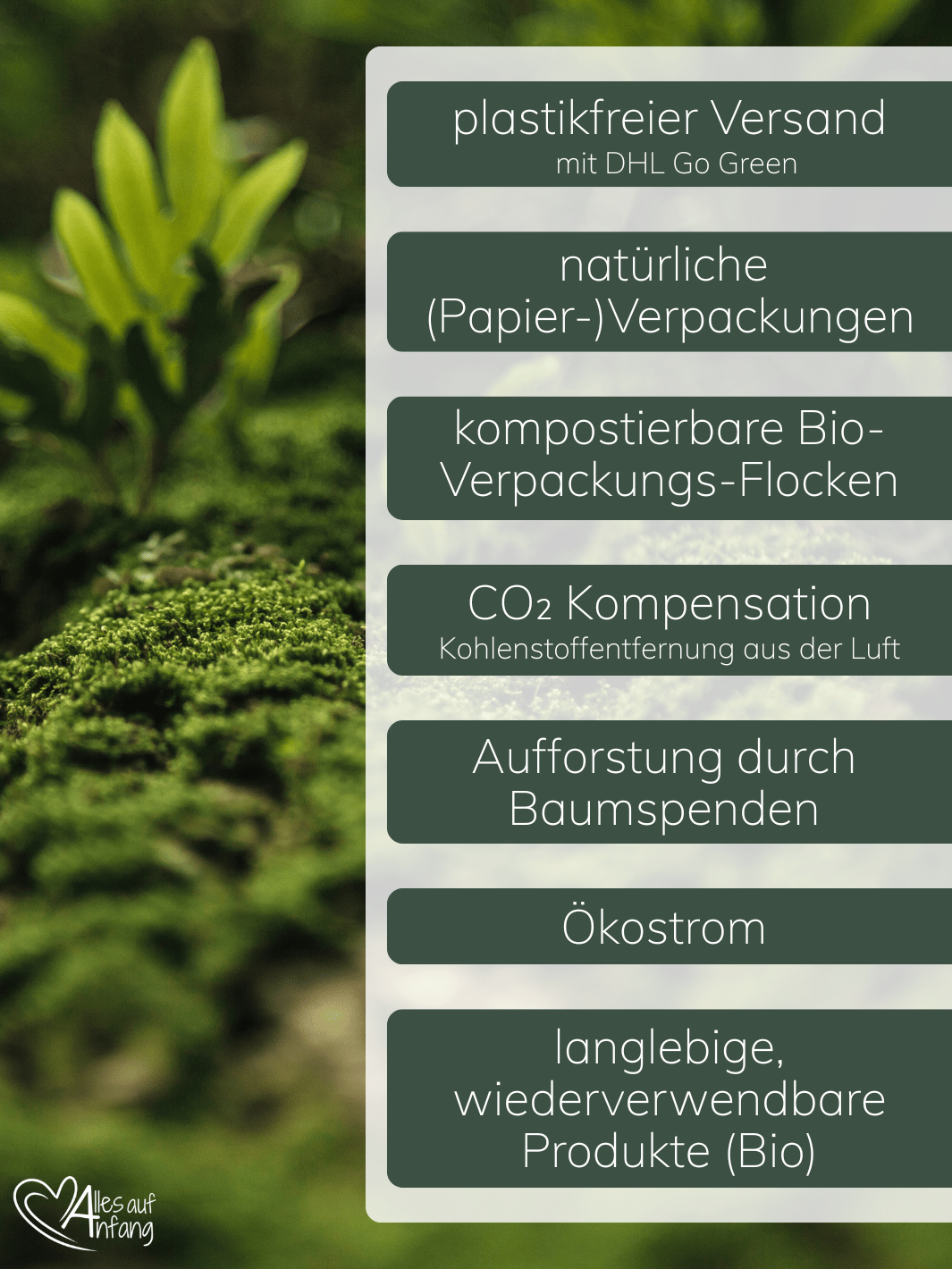 Nachhaltigkeitswertbe bei Alles auf Anfang - achtsame Geschenke für Frauen in Bedburg, NRW