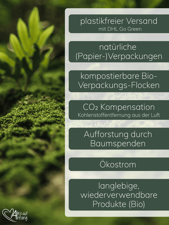 Nachhaltigkeitswertbe bei Alles auf Anfang - achtsame Geschenke für Frauen in Bedburg, NRW