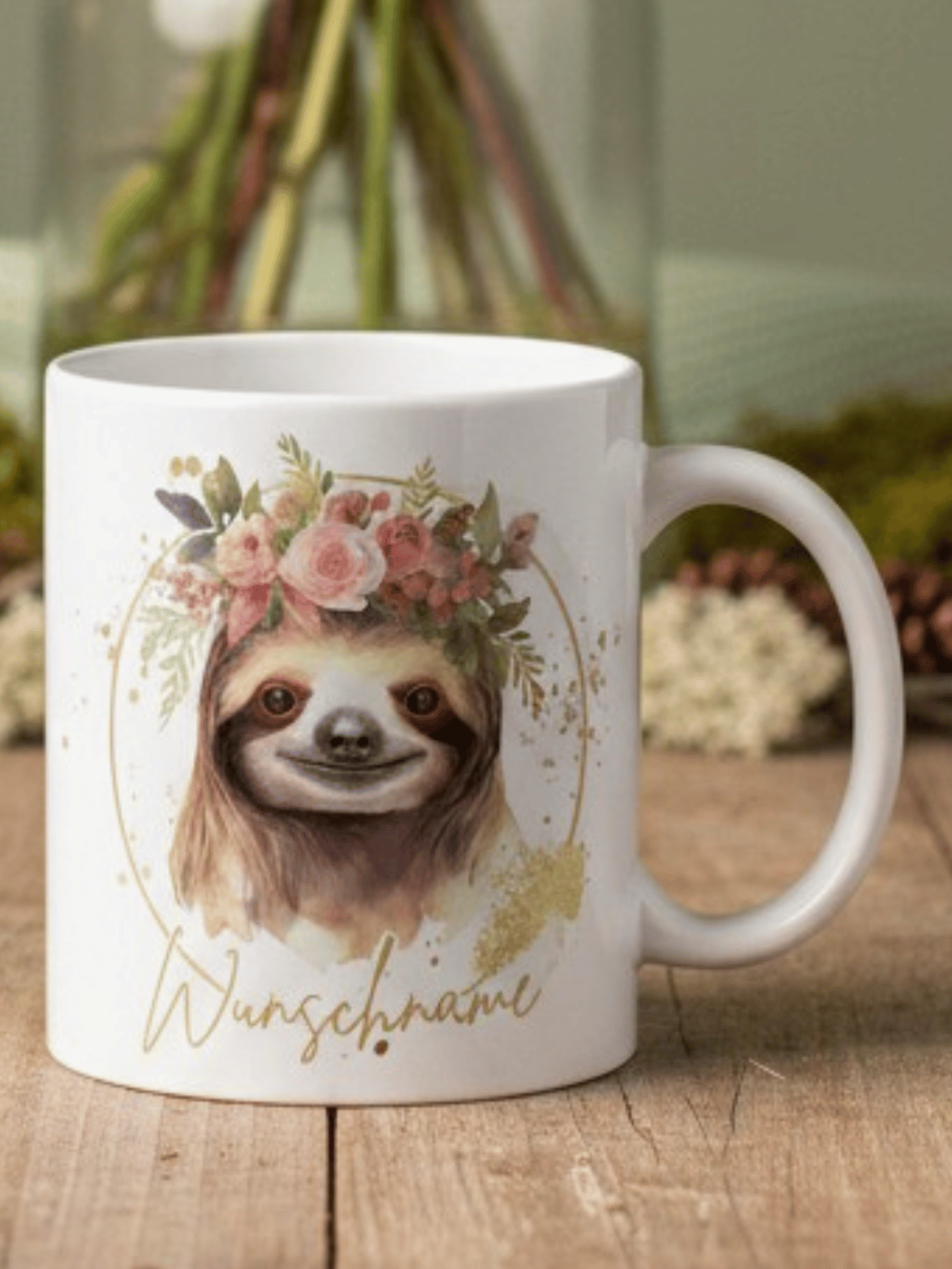 Keramikspardose Faultier - achtsame Geschenke für Frauen bei Alles auf Anfang in Bedburg, NRW