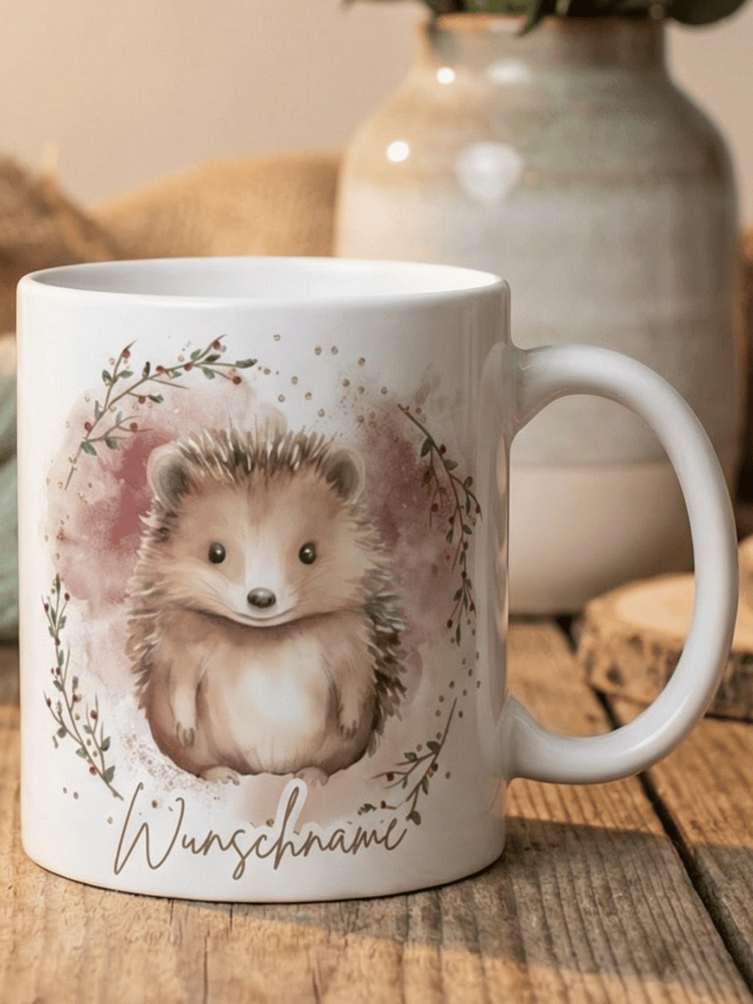 Keramiktasse Igel - achtsame Geschenke für Frauen bei Alles auf Anfang, Bedburg NRW