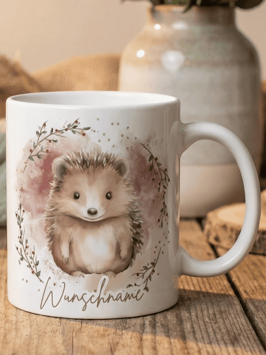 Keramiktasse Igel - achtsame Geschenke für Frauen bei Alles auf Anfang, Bedburg NRW