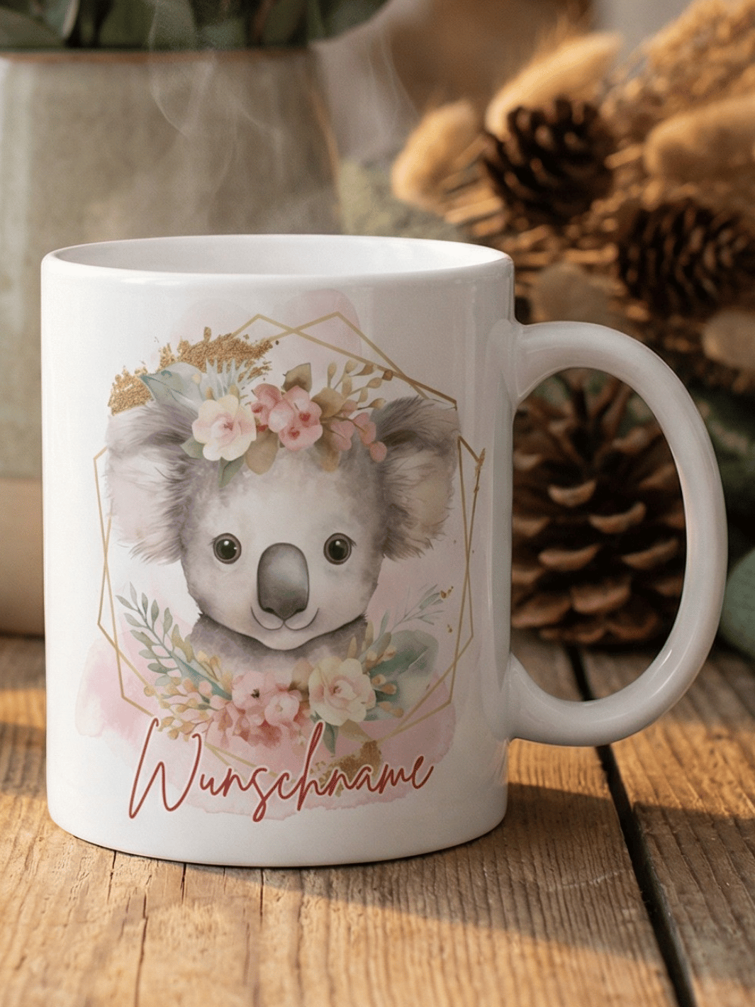 Keramiktasse Koala - achtsame Geschenke für Frauen bei Alles auf Anfang, Bedburg NRW