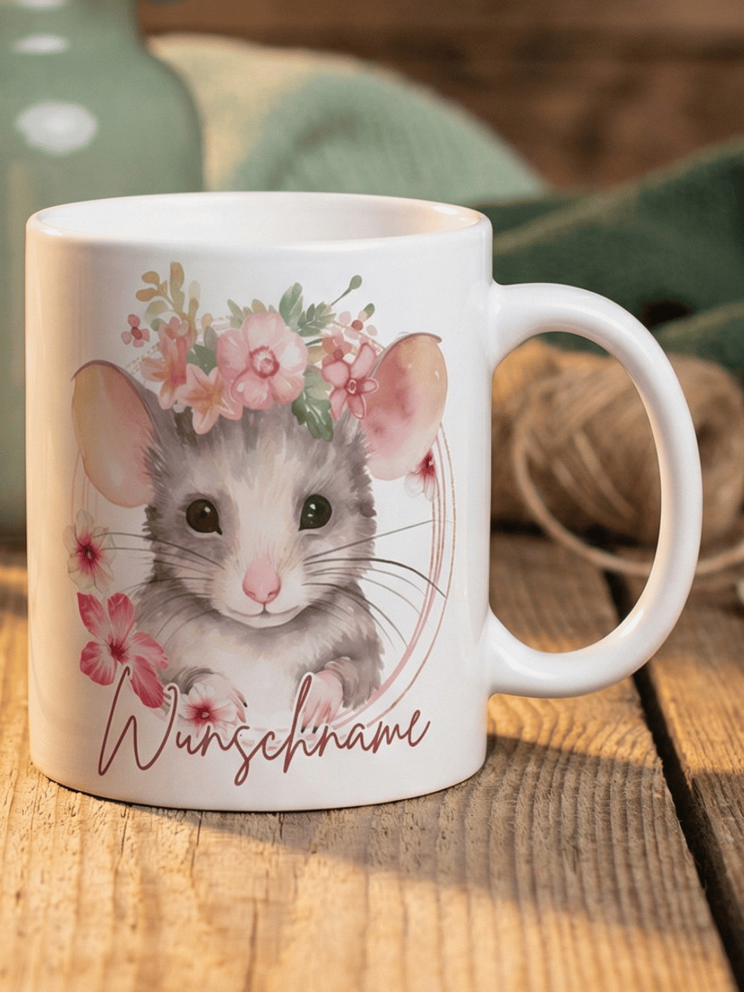 Keramiktasse Maus - achtsame Geschenke für Frauen bei Alles auf Anfang, Bedburg NRW