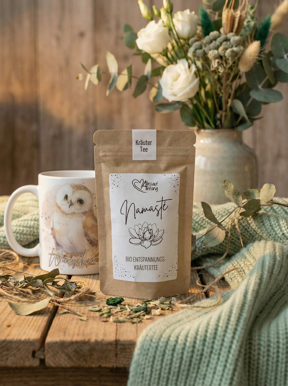 Biot-Entspannungstee Namaste -achtsame Geschenke für Frauen bei Alles auf Anfang in Bedburg, NRW