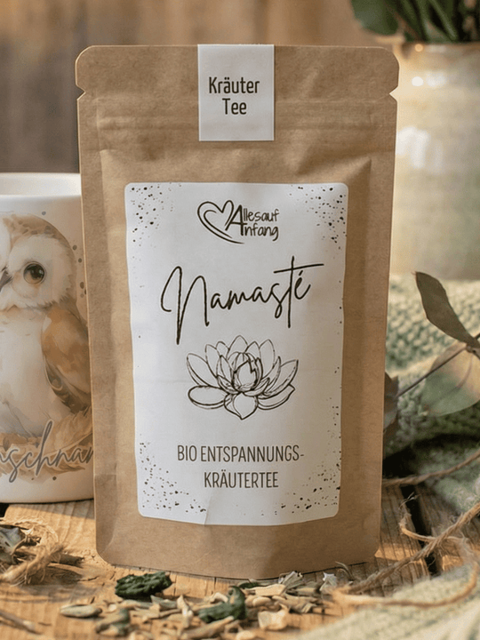 Biot-Entspannungstee Namaste -achtsame Geschenke für Frauen bei Alles auf Anfang in Bedburg, NRW