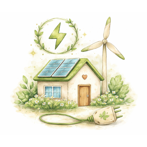 Icon Ökostrom bei Alles auf Anfang - achtsame Geschenke für Frauen in Bedburg, NRW