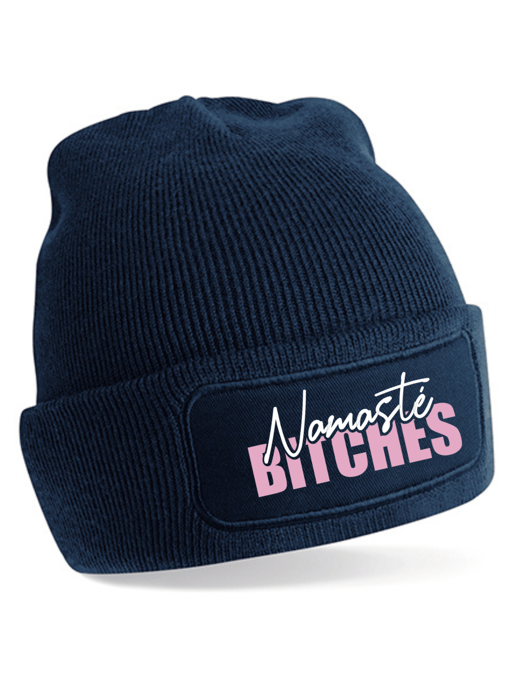 NAMASTE BITCHES Patch Beanie | navy (Auslaufartikel)