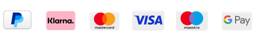 Sichere Zahlungsmethoden: PayPal, Visa, Mastercard, Apple Pay u.a.