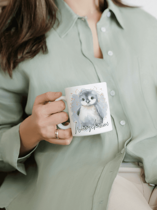 Pinguin Motiv – Geschenk für Frauen, Symbol für Zusammenhalt, Loyalität, Wärme & stille Stärke