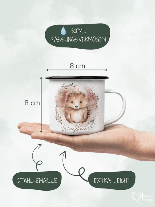 IGEL Emaillebecher (personalisierbar)