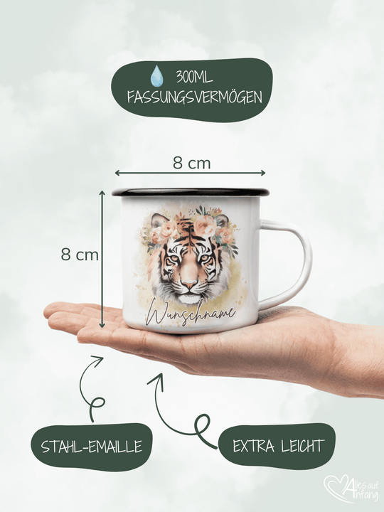 TIGER Emaillebecher (personalisierbar)