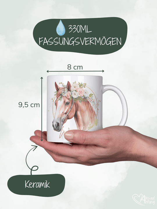 Personalisierbare Keramiktassen, handgefertigt in Deutschland, individuelles Geschenk für Freundin, nachhaltige Tasse für Kaffee oder Tee, liebevoll gestaltetes Motiv, personalisierbar mit Name