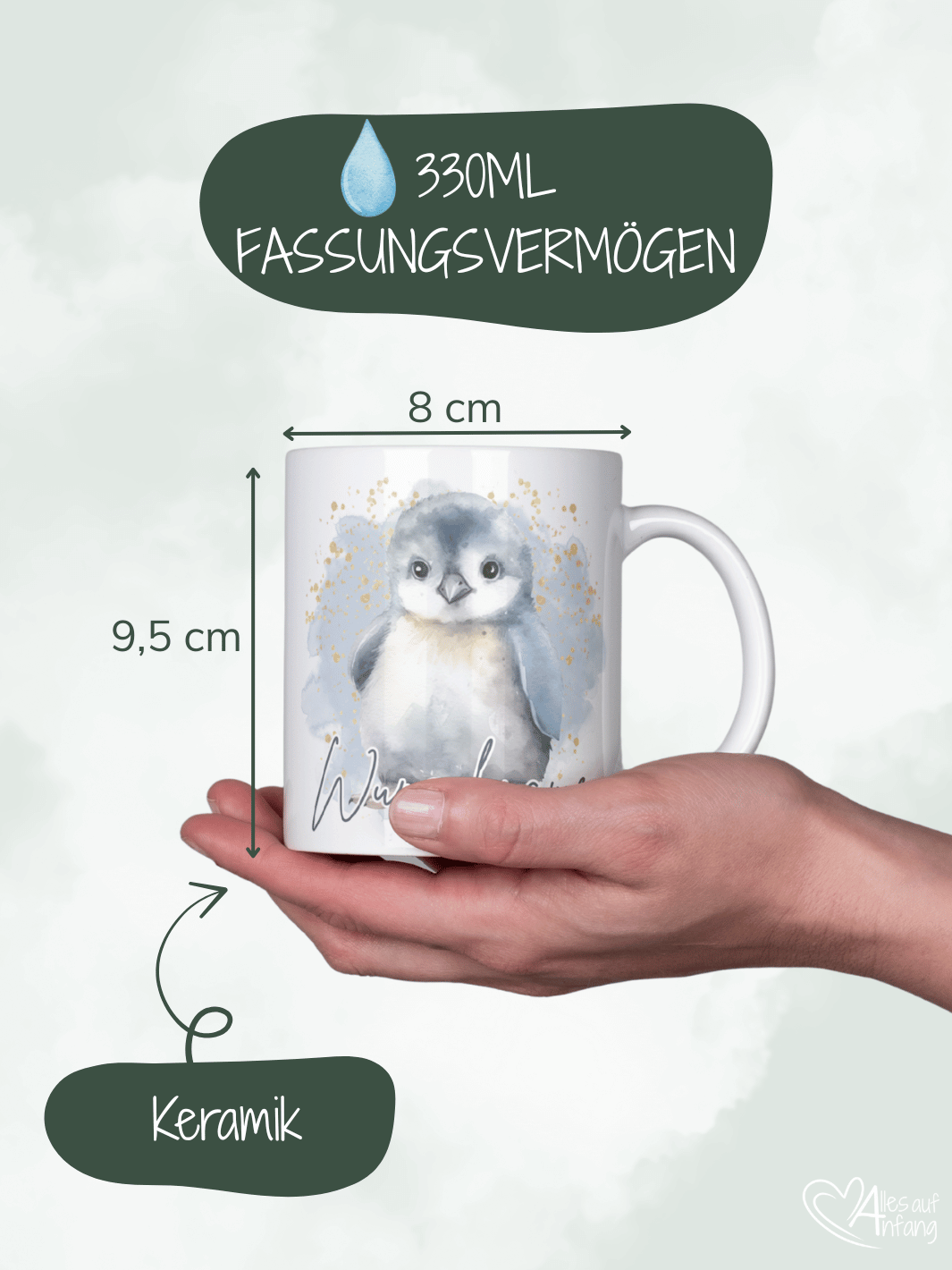 Pinguin Motiv – Geschenk für Frauen, Symbol für Zusammenhalt, Loyalität, Wärme & stille Stärke