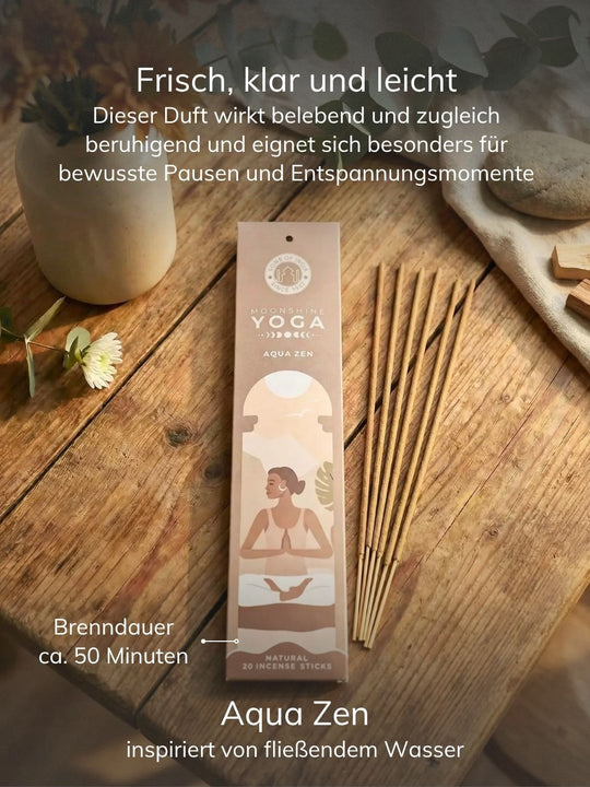 Aqua Zen-Räucherstäbchen - achtsame Geschenke für Frauen. Alles auf Anfang
