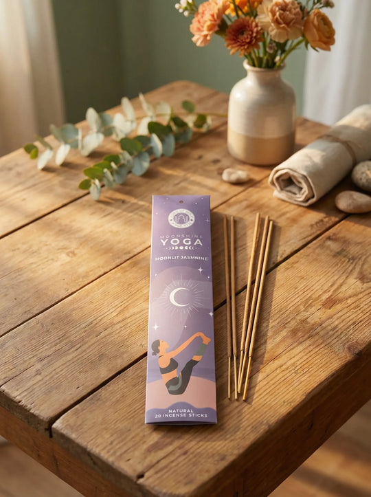 RÄUCHERSTÄBCHEN Moonshine Yoga Moonlit Jasmnine - Alles auf Anfang - personalisierte, achtsame Geschenke für Frauen