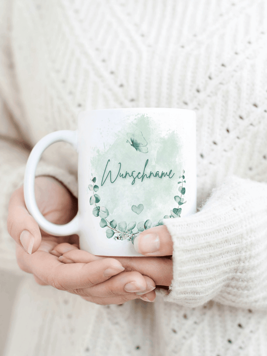 Keramiktasse mit Spruch „Ich folge dem Ruf meiner Seele“ – Geschenk für Frauen, Achtsamkeit, spiritueller Weg, innere Wahrheit