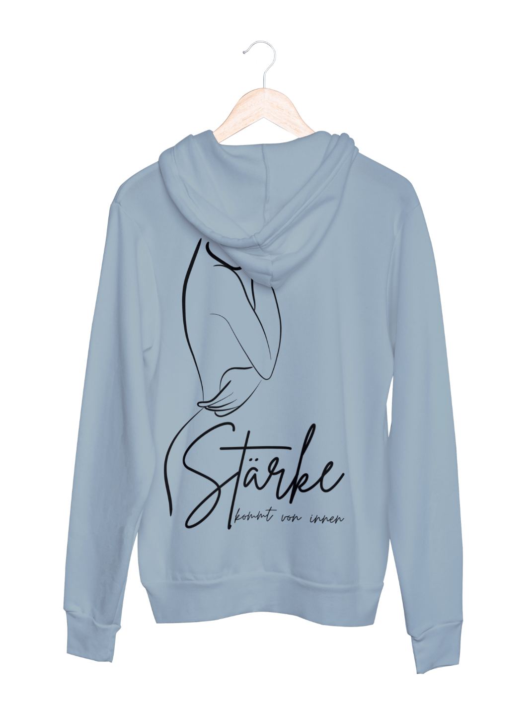 STÄRKE Hoodie slimfit blue fog