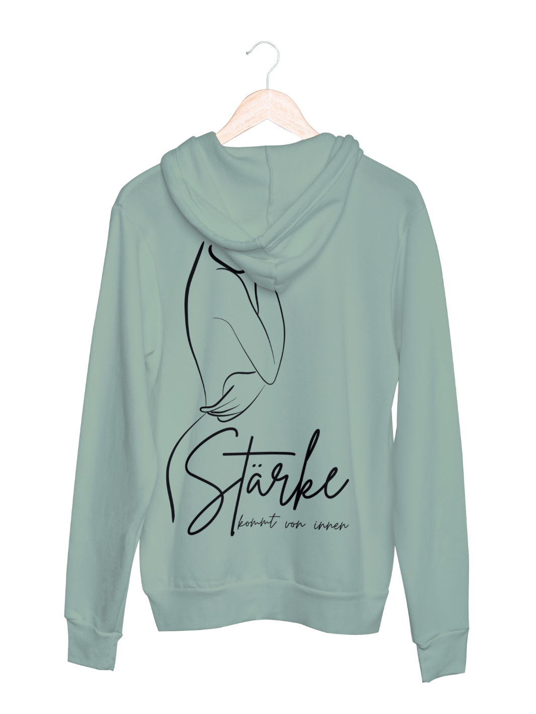 STÄRKE Hoodie slimfit sage green