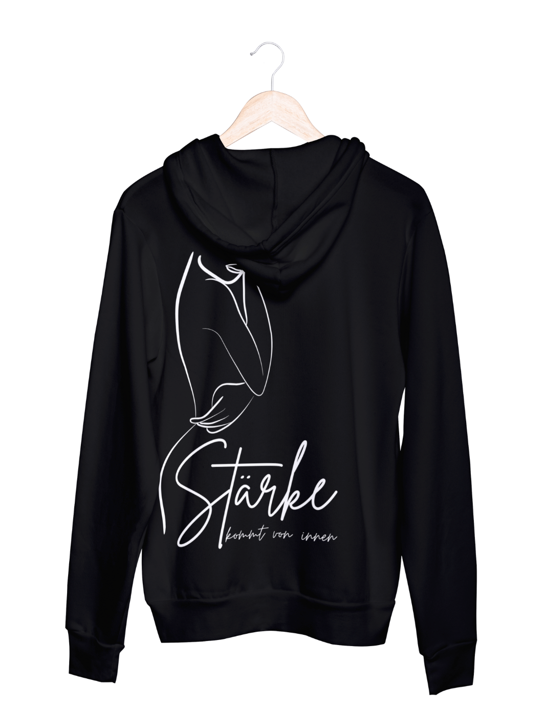 STÄRKE Hoodie slimfit schwarz