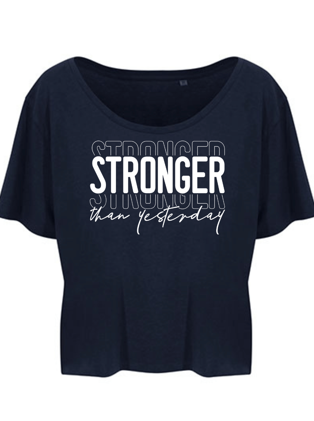 STRONGER Damen Crop Top navy