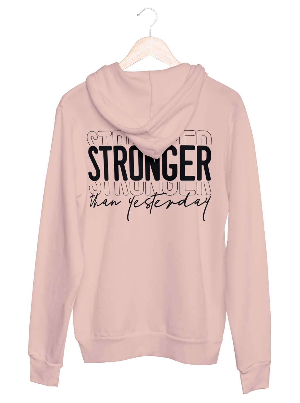  STRONGER Unisex Hoodie slimfit soft rose