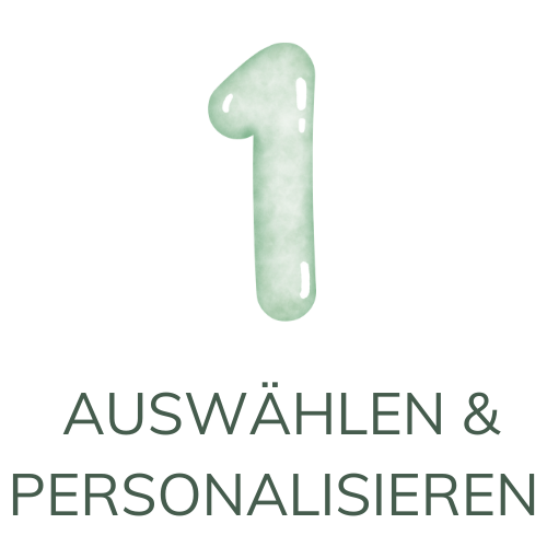 Schritt 1 Auswählen und personalisieren. Wähle dein einzigartiges Geschenk aus und gestalte es nach deinen Wünschen. Bei Alles auf Anfang bieten wir nachhaltige, personalisierbare Produkte, die Herz und Seele berühren.