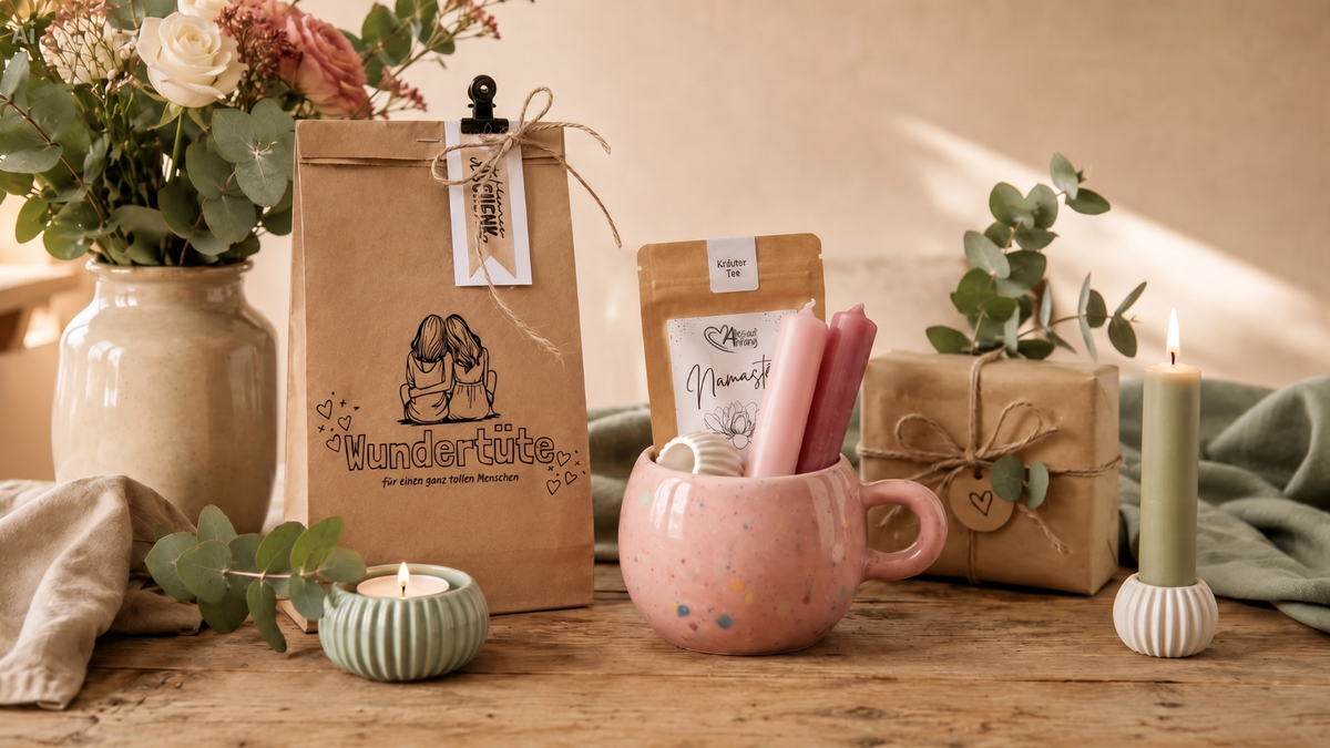 Titelbild Alles auf Anfang - achtsame Geschenke für Frauen aus Bedburg, NRW