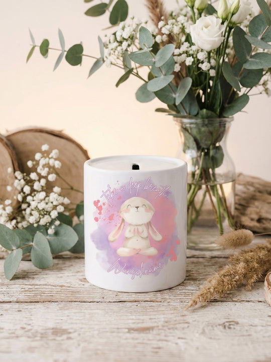 Keramikspardose Take a deep breath personalisierbar - achtsame Geschenke für Frauen bei Alles auf Anfang in Bedburg, NRW