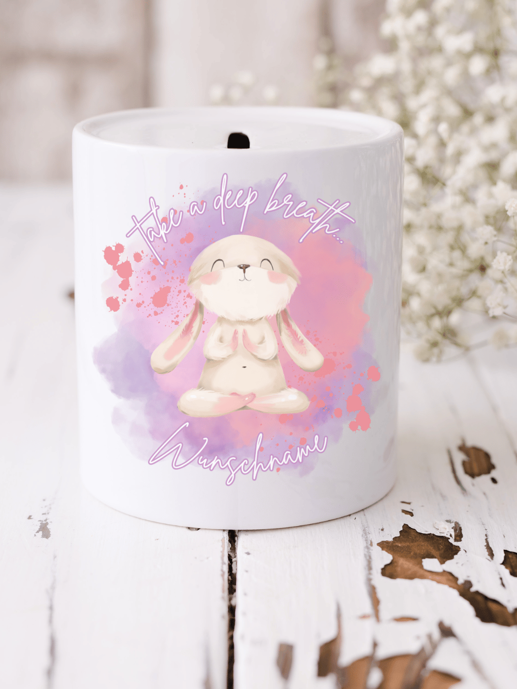 Take a deep breath Spardose personalisiert - Alles auf Anfang - Geschenke für Frauen