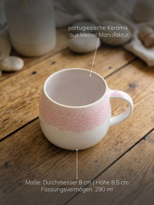 Maße Aurora-Tasse. achtsame Geschenke für Frauen, Alles auf Anfang