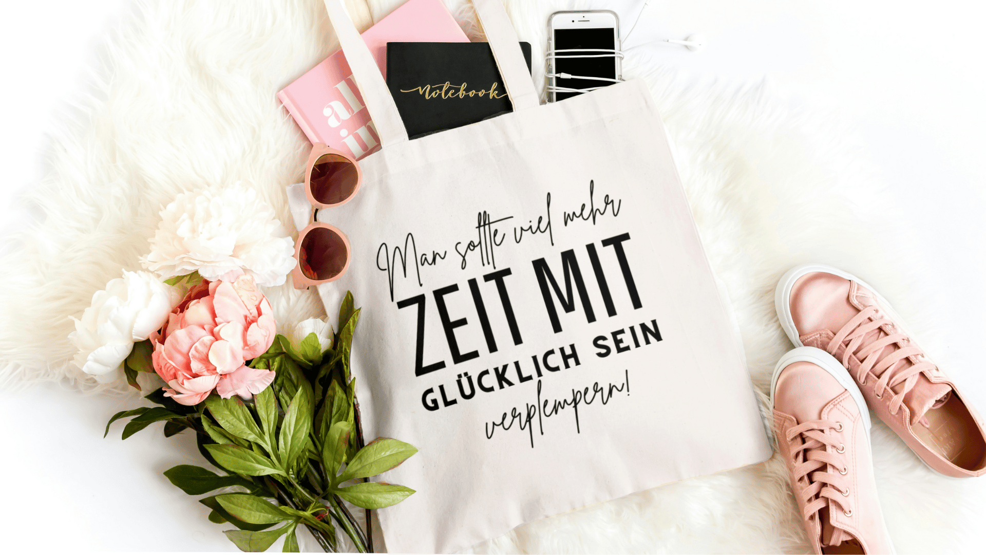 Titelbild Alles auf Anfang_Bio Baumwolltasche mit Spruch