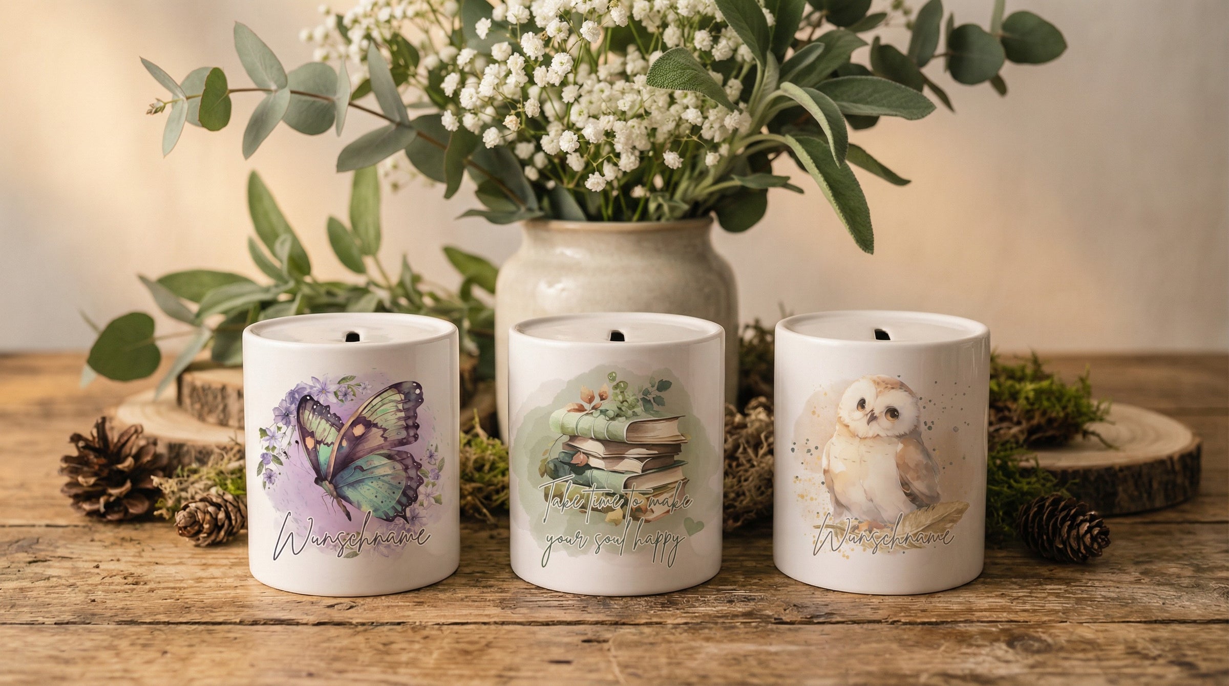 personalisierte Spardosen - achtsame Geschenke für Frauen bei Alles auf Anfang in Bedburg, NRW