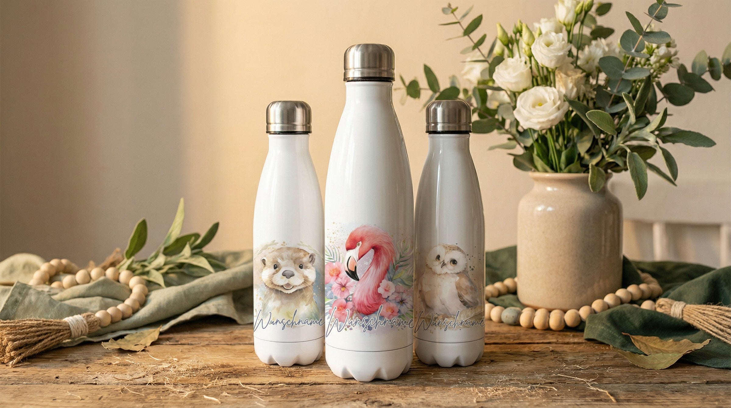 Edelstahltrinkflaschen als achtsame Geschenke für Frauen bei Alles auf Anfang in Bedburg, NRW