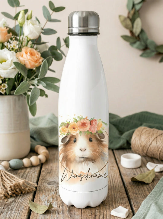Meerschweinchen Trinkflasche personalisiert - achtsame Geschenke für Frauen und Mädchen bei Alles auf Anfang in Bedburg, NRW