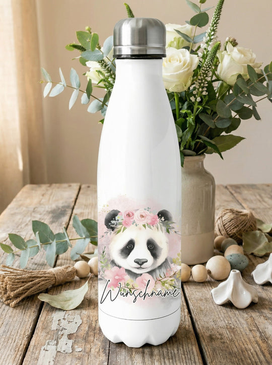Panda Trinkflasche personalisiert - achtsame Geschenke für Frauen und Mädchen bei Alles auf Anfang in Bedburg, NRW