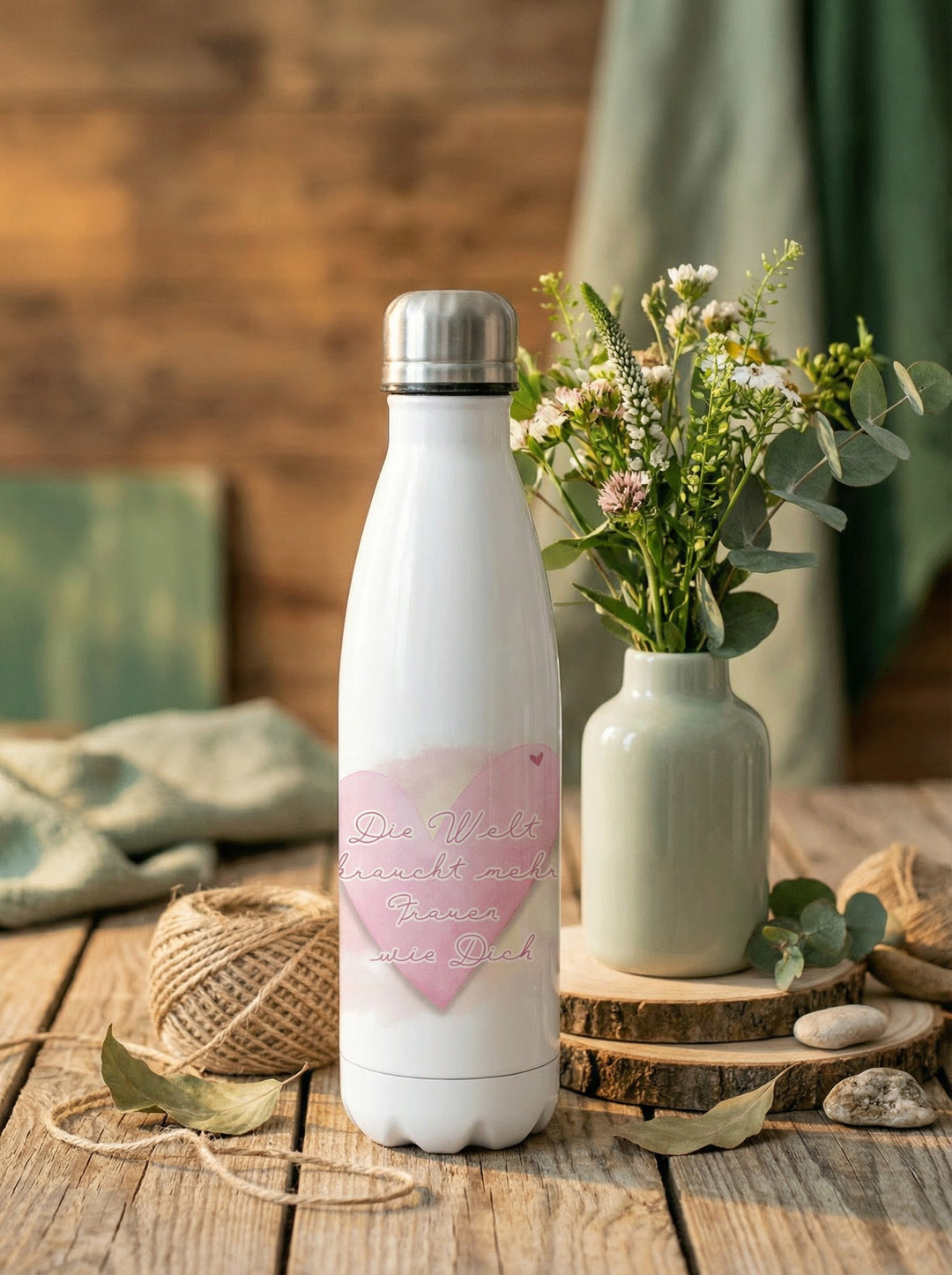 Trinkflasche Die Welt braucht mehr Frauen wie dich - achtsame Geschenke für Frauen bei Alles auf Anfang in Bedburg, NRW